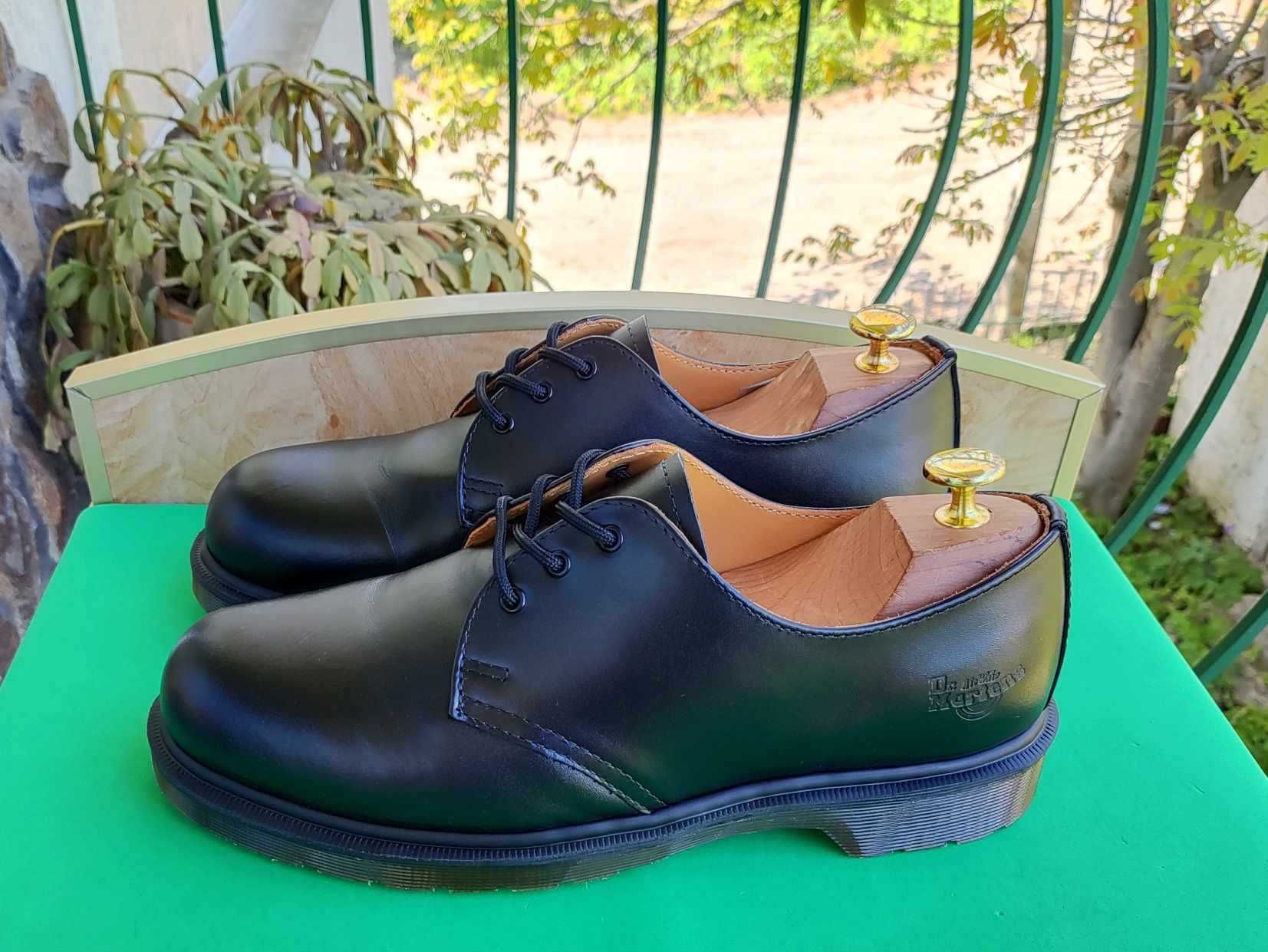 Dr.Martens Black Smooth Leather Oxford Напів черевики-Туфлі-Броги 27см