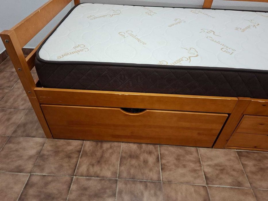 Cama de Criança/Solteiro+Colchão 90x200