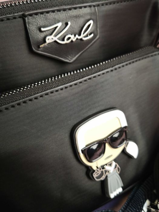 Torba Karl Lagerfeld 3in1 torebki czarne nowość hit premium