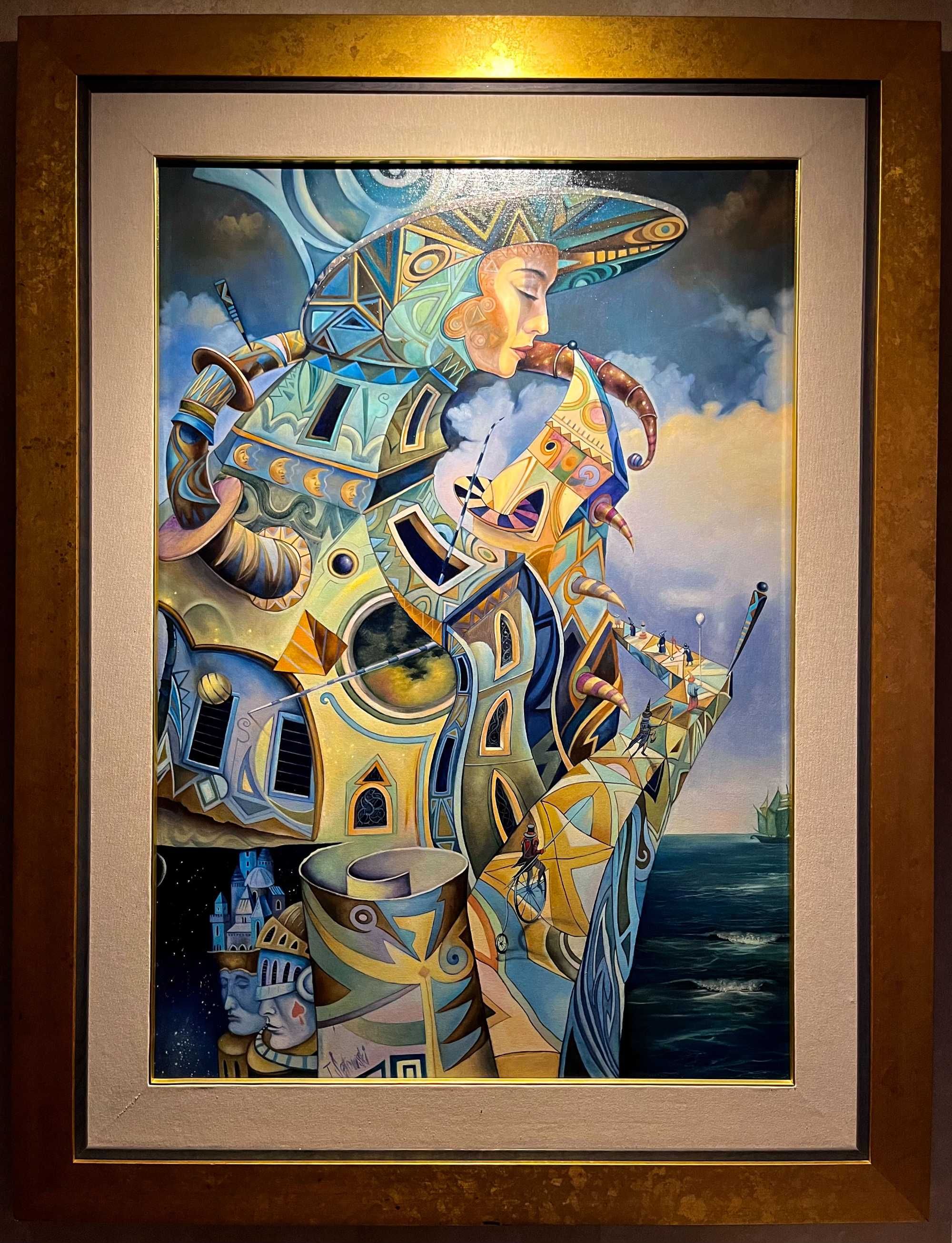 Sętowski Tomasz - "Magic City" obraz olej 100x70 cm .