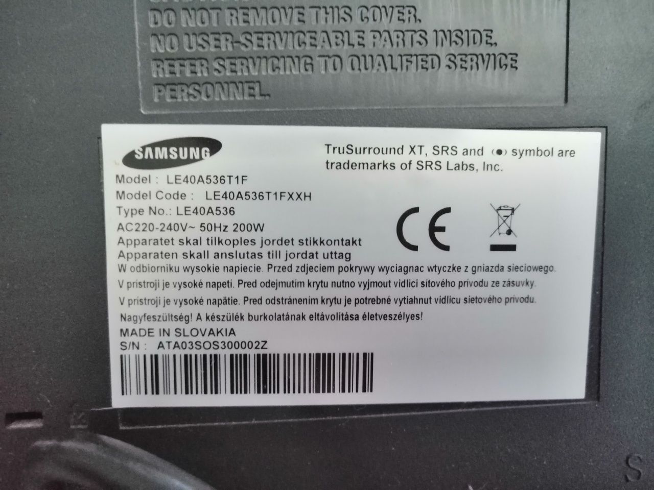 Telewizor Samsung  nie Smart