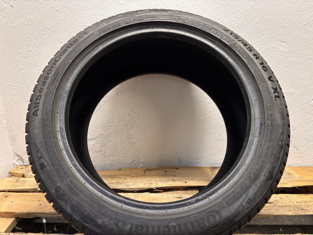 215/45/16 Continental Allseason 7 mm 2021r Opona wielosezon Pojedyncza