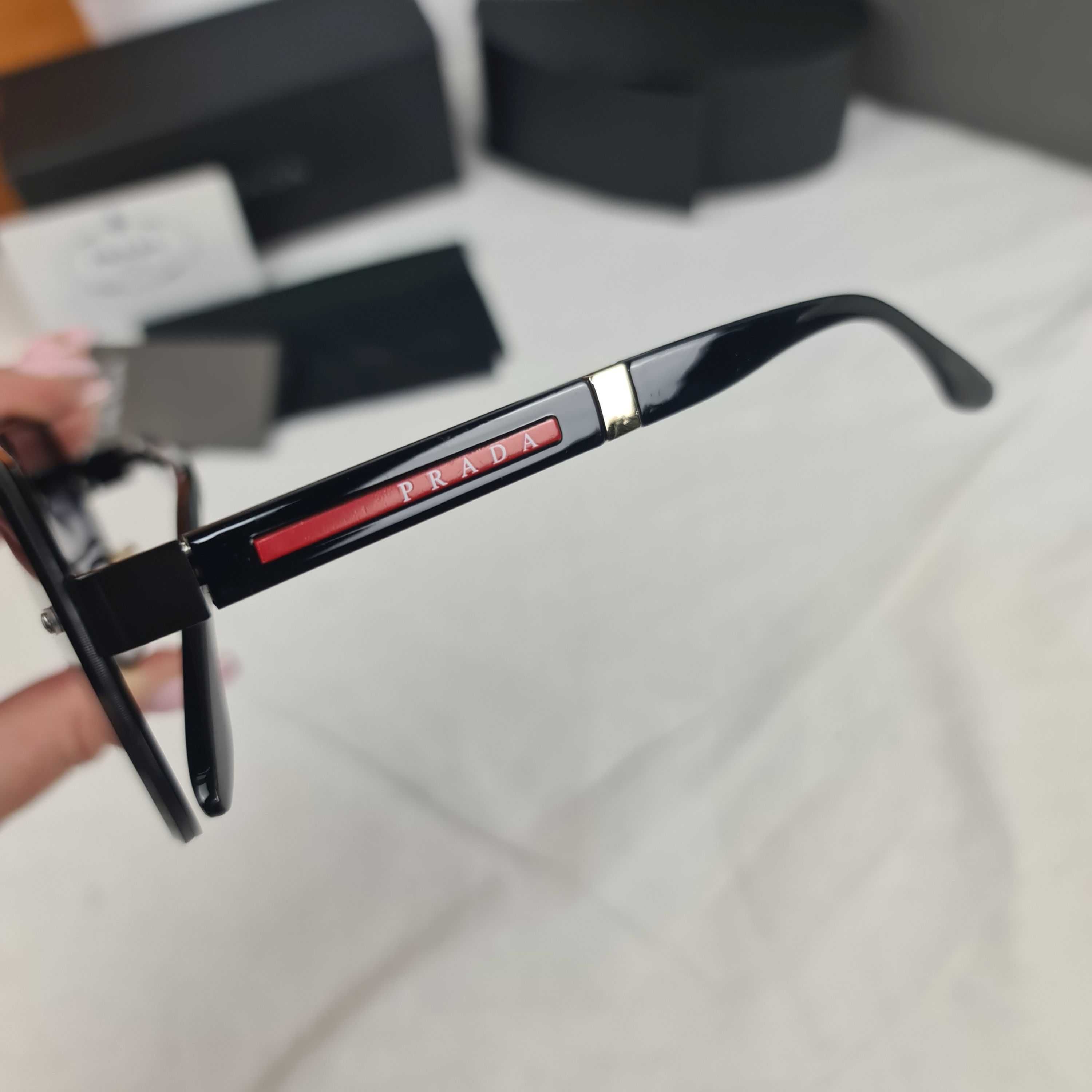 Okulary przeciwsłoneczne Zestaw Prada Z logowane pudełko nowość lato