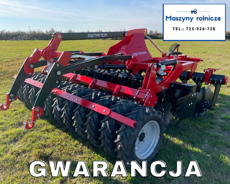 Agregat talerzowy półzawieszany METANGA 2.5-3m wał oponowy! Transport!