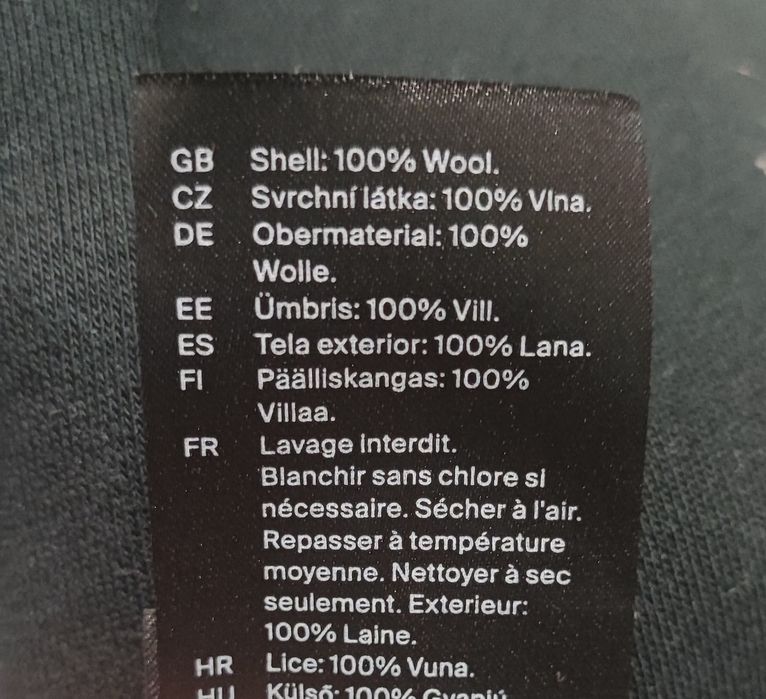 COS кофта женская черная реглан 100% шерсть