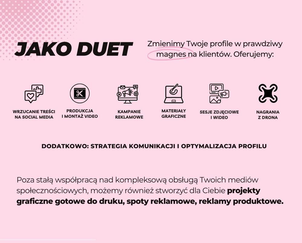 Prowadzenie social media Facebook, Instagtam, Tiktok / Meta Ads