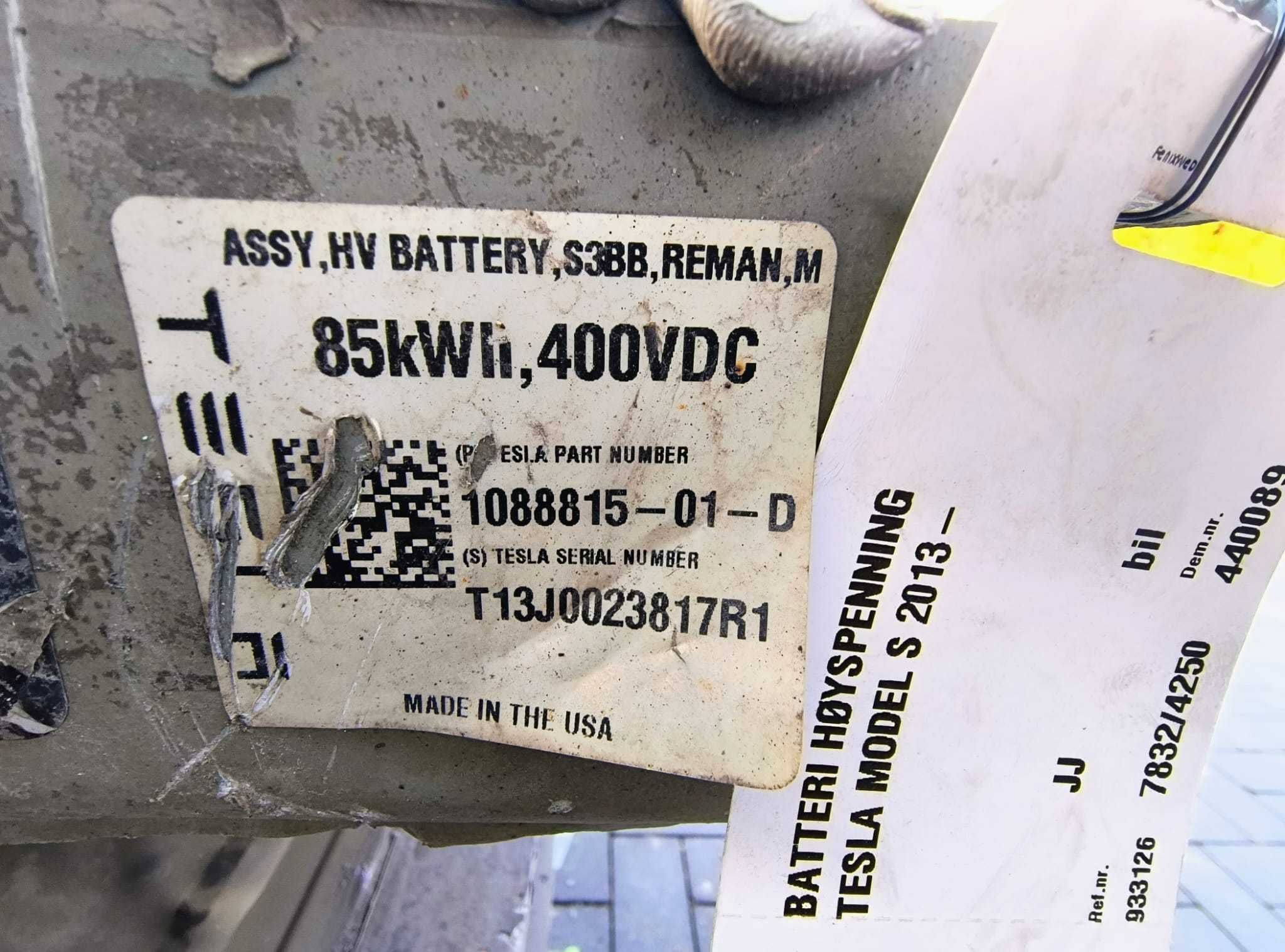 Bateria tesla model s 85kw 2015