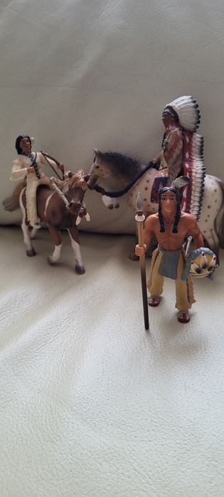 Indianin schleich zestaw figurek