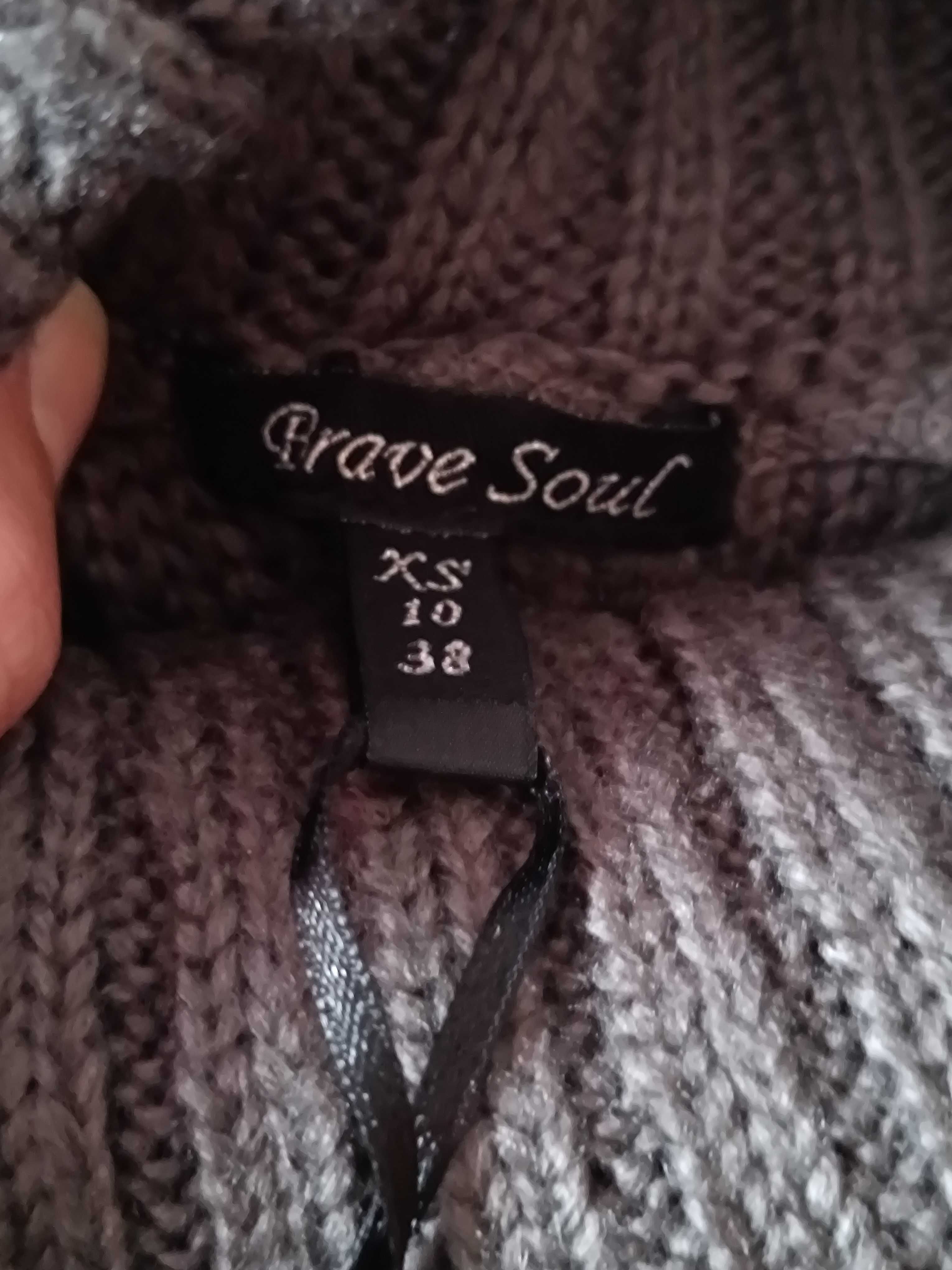 [NOVO] Vestido de malha cinzento da Brave Soul - XS