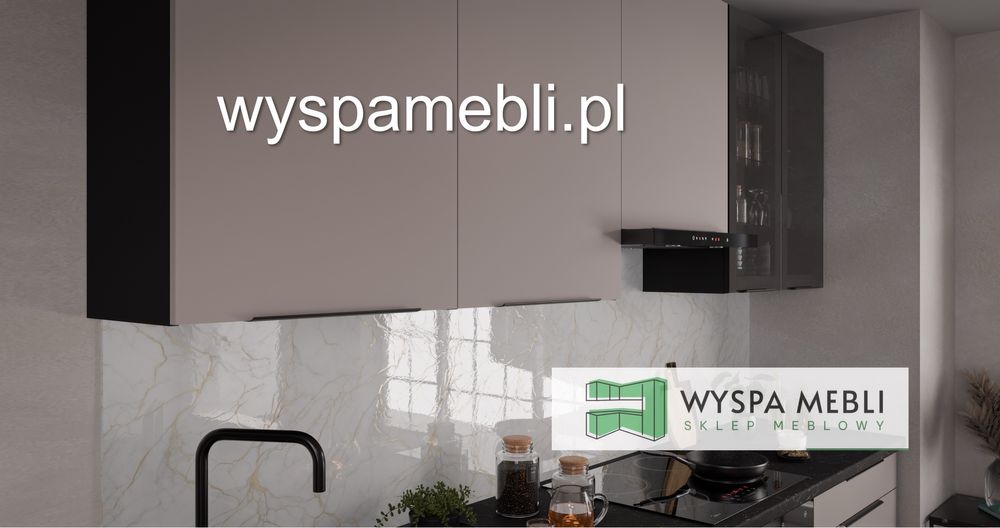 NOWA kuchnia meble kuchenne 260cm kaszmir czarny darmowa dostawa