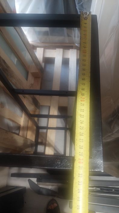 Stelaż metalowy, czarny mat