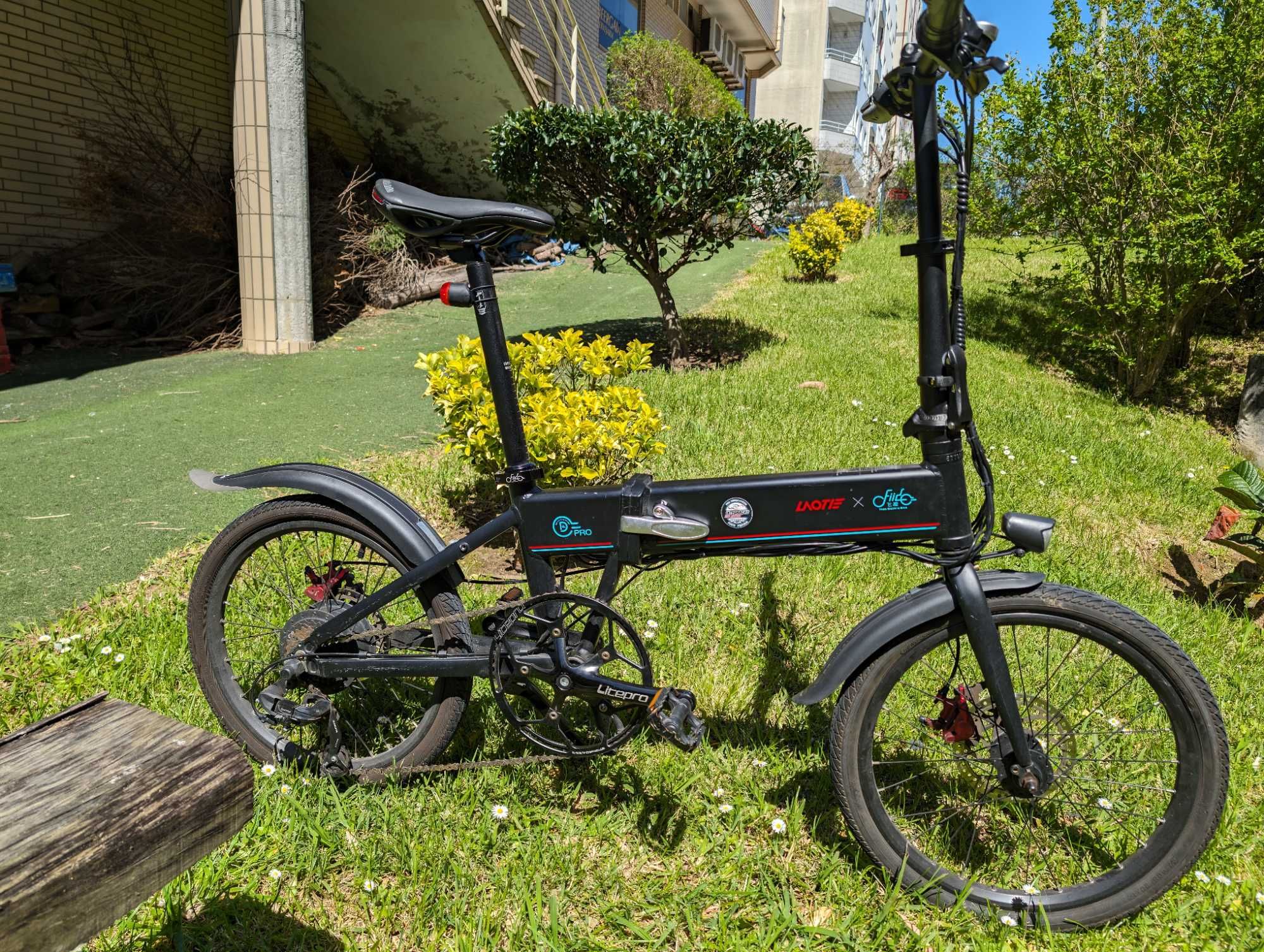 LAOTIE X FIIDO D4s Pro - Bicicleta eléctrica dobrável c/ extras