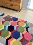 Kolorowy dywan geometryczne wzory 120 x 170