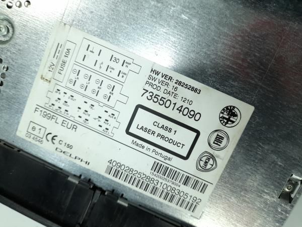 Rádio / auto-rádio FIAT Punto Evo (199_)