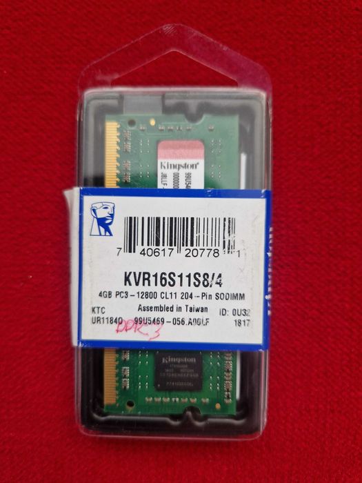 Kingston KVR16S11S8/4 DDR3 Nowe, nieużywane