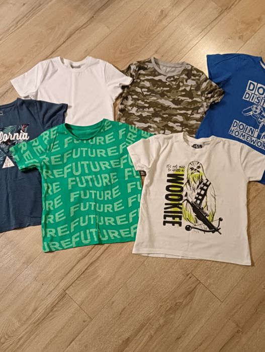 Zestaw ubrań chłopięcych t-shirt rozmiar 122/128