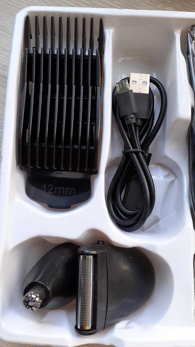 Máquina 3 em 1 cabelo, barbear e pêlos nariz NOVO