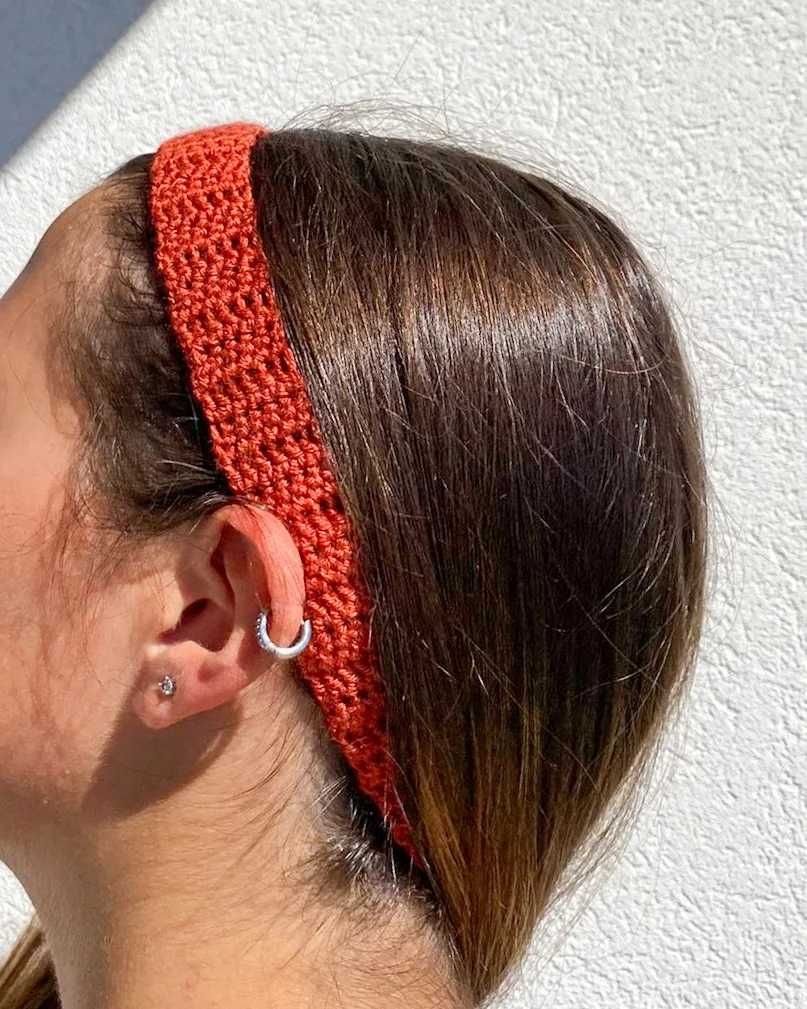 Fitas em crochet feitas à mão