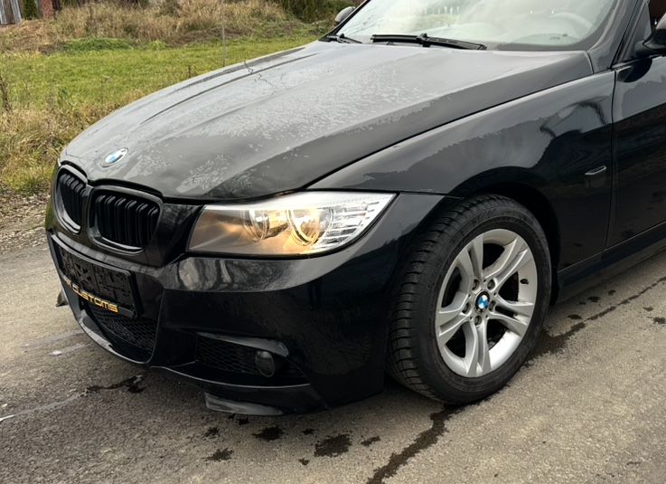 Przód BMW E90 E91 LCI Polift 668/9 Schwarz 2 Zderzak Maska Błotnik