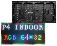 Reklama full kolor aktywny ruch wyświetlacz panel RGB P4 64x32 LED