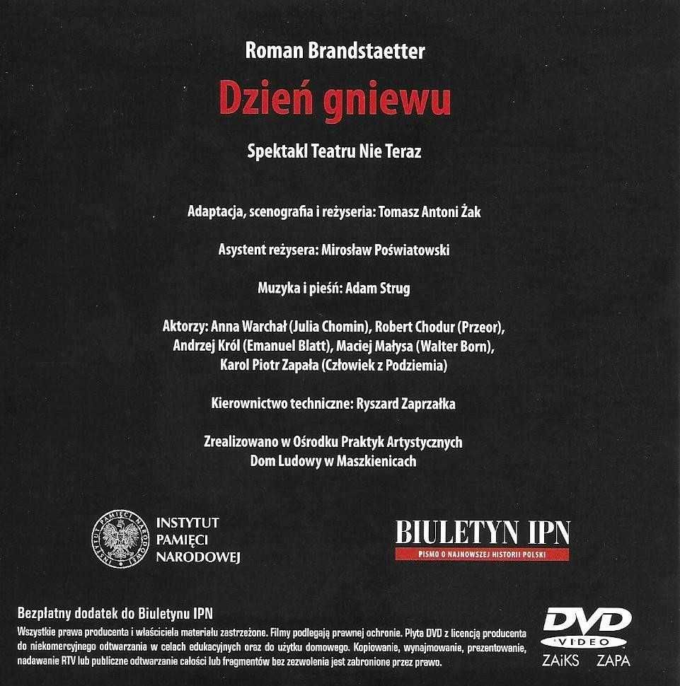 DVD Dzień Gniewu IPN Spektakl