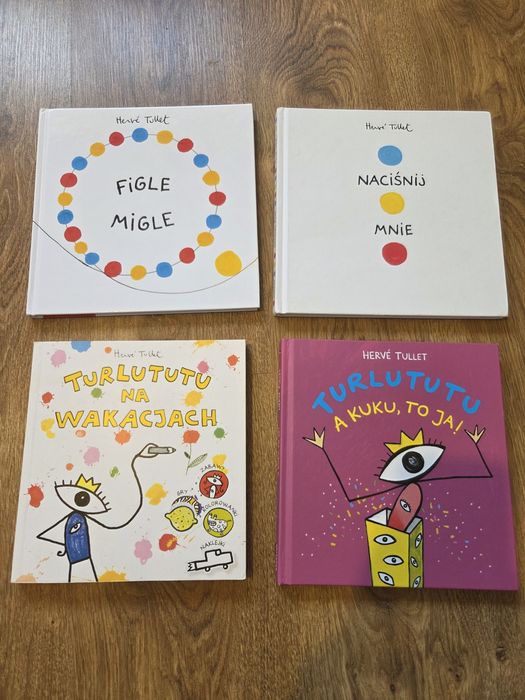 Naciśnij mnie, Figle migle, Turlututu,  Hermes Tullet