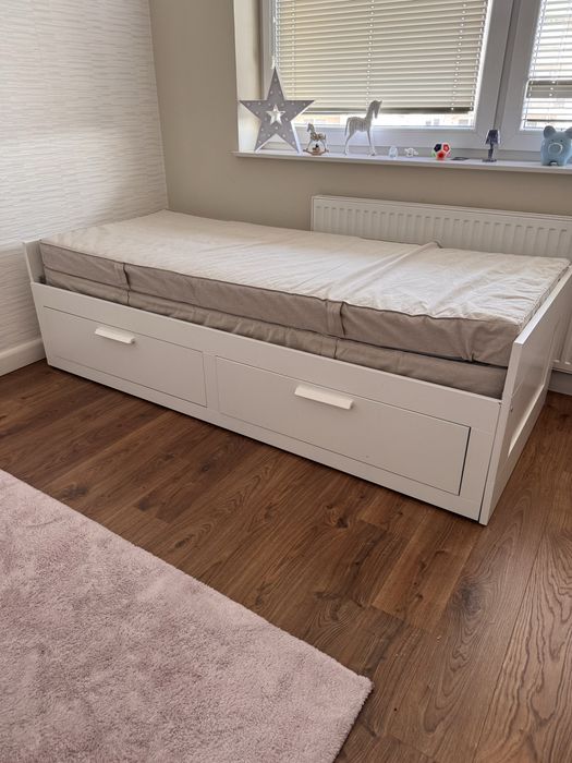 Łóżko rozkladane IKEA z szufladami