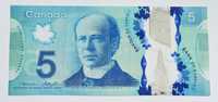 5 $ kanadyjskich 2013 r. banknot polimerowy