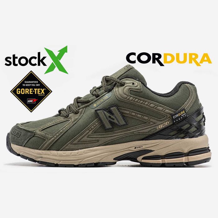 Мужские зимние кроссовки с мехом New Balance 1906R "Olive' 41-46