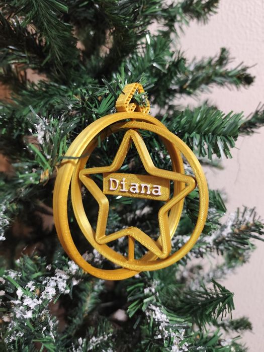 Bolas personalizadas de natal com nome