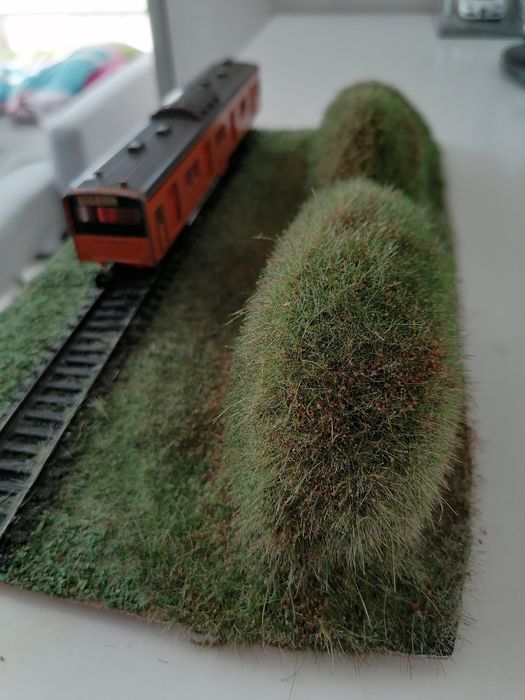 Diorama h0 wagon motorowy