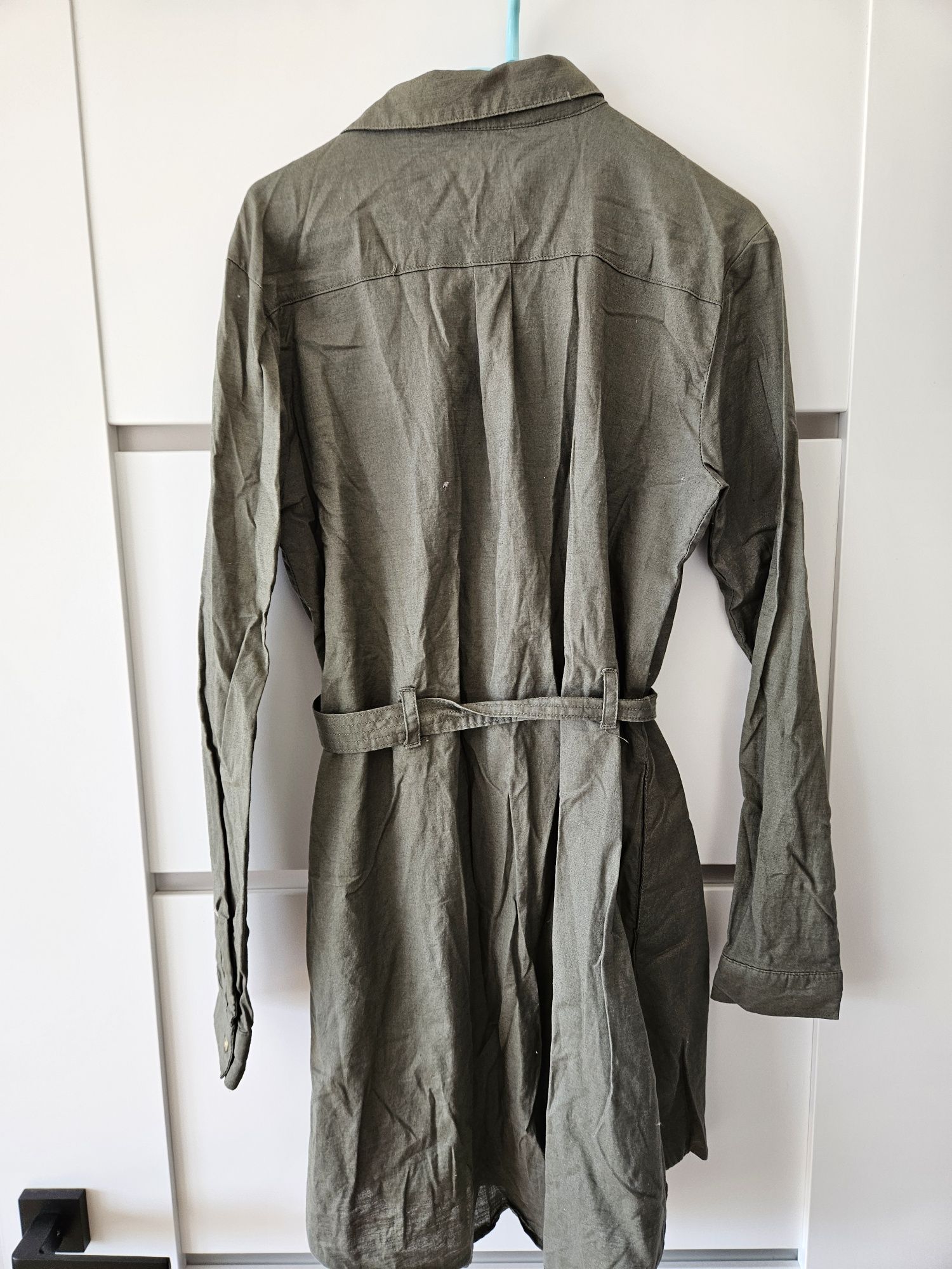 Sukienka dziewczęca H&M 158 z paskiem letnia