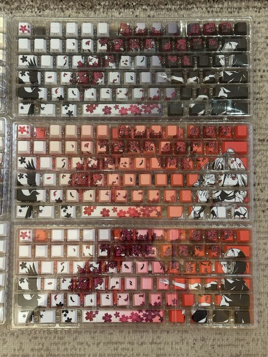 ‼️ Набори клавіш, кейкапи, keycaps, клавиши, клавіши, червоні білі