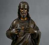 JEZUS Chrystus SERCE Jezusa figura rzeźba sygnowany R. Casciani 39 cm