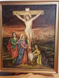 obraz olejny "Jezus ukrzyżowany "