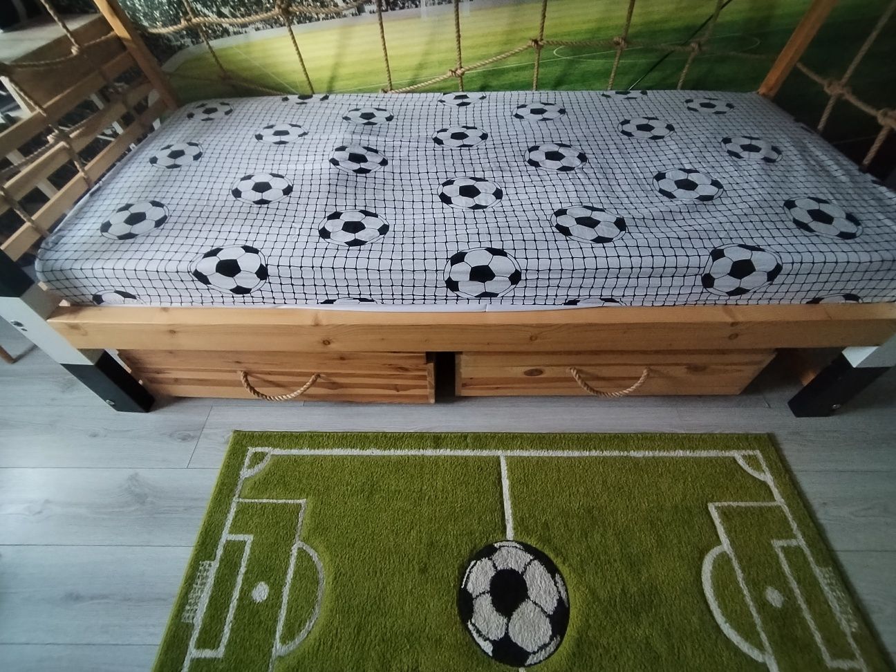 Łóżko bramka piłkarska 90x200