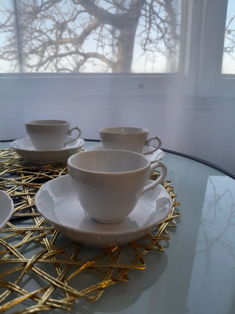 Porcelanowy zestaw do espresso 6 filiżanek i 6 spodków