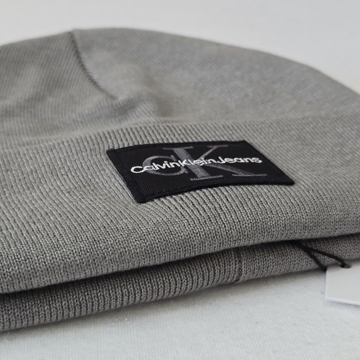 Шапка Calvin Klein Jeans Grey Heather | Унісекс, зимова, фліс
