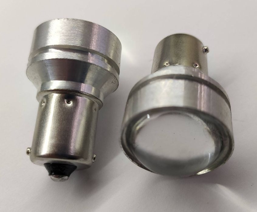 Лампа світлодіодна P21W 1156 12-24V одноконтактна 9 діодів лінза