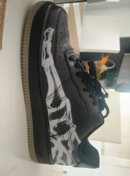 Nike Air force 1 black skeleton