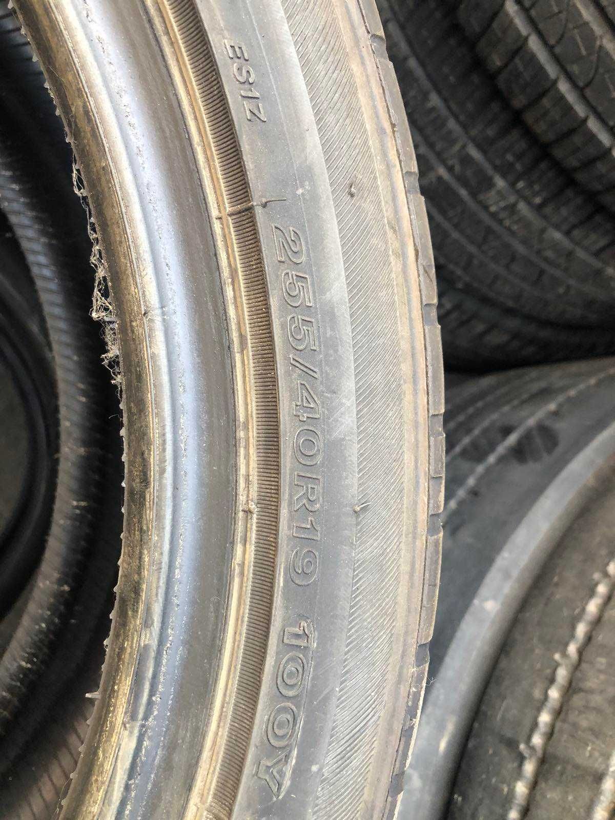 255/40 R 19 2шт 275/40 R19 Bridgestone Potenza  б/в 5мм