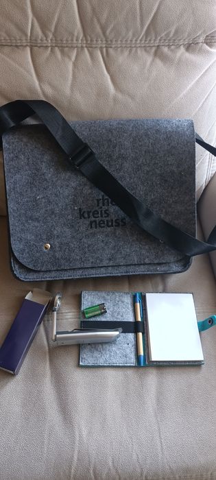 Torba teczka filc dodatki