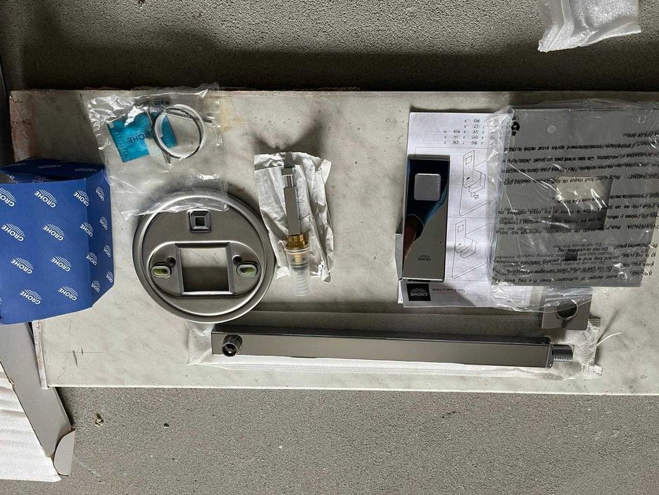 zestaw prysznicowy bateria GROHE EUROCUBE podtynkowy ścienny NOWY