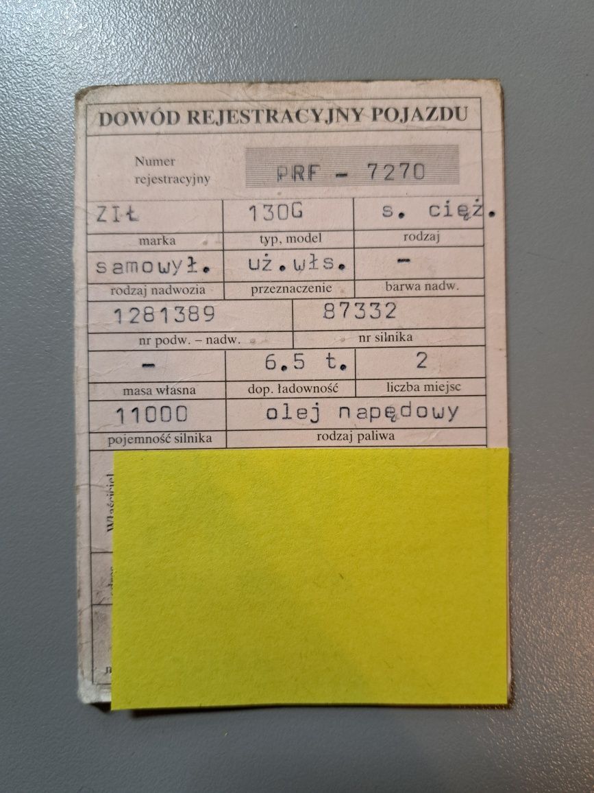 Kolekcjonerski dowód Ził