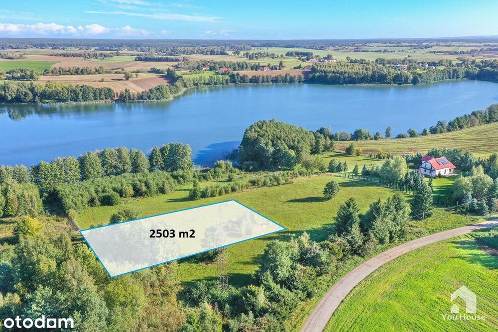 Działka nad Jeziorem Gryźliny - 2503 m2