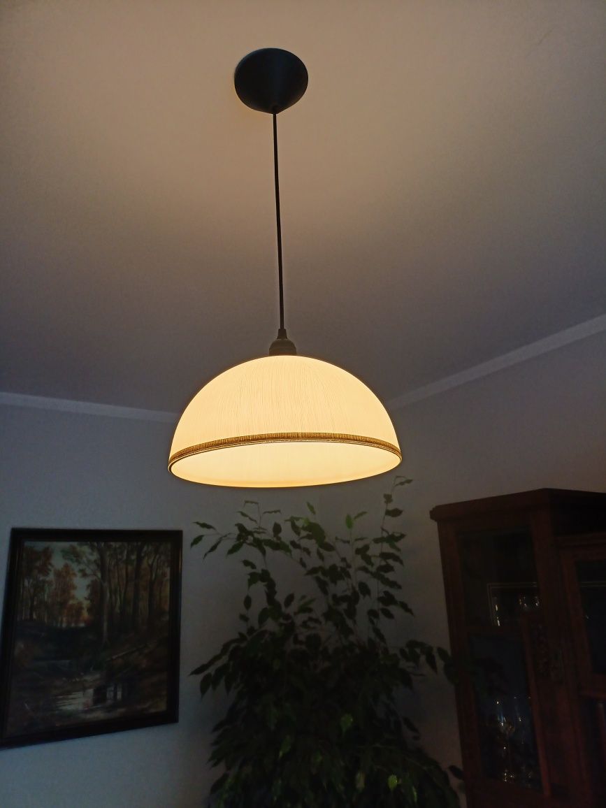Lampa sufitowa szklana