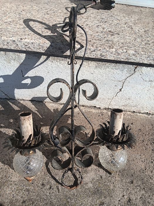 Conjunto de Candeeiros de Ferro Vintage