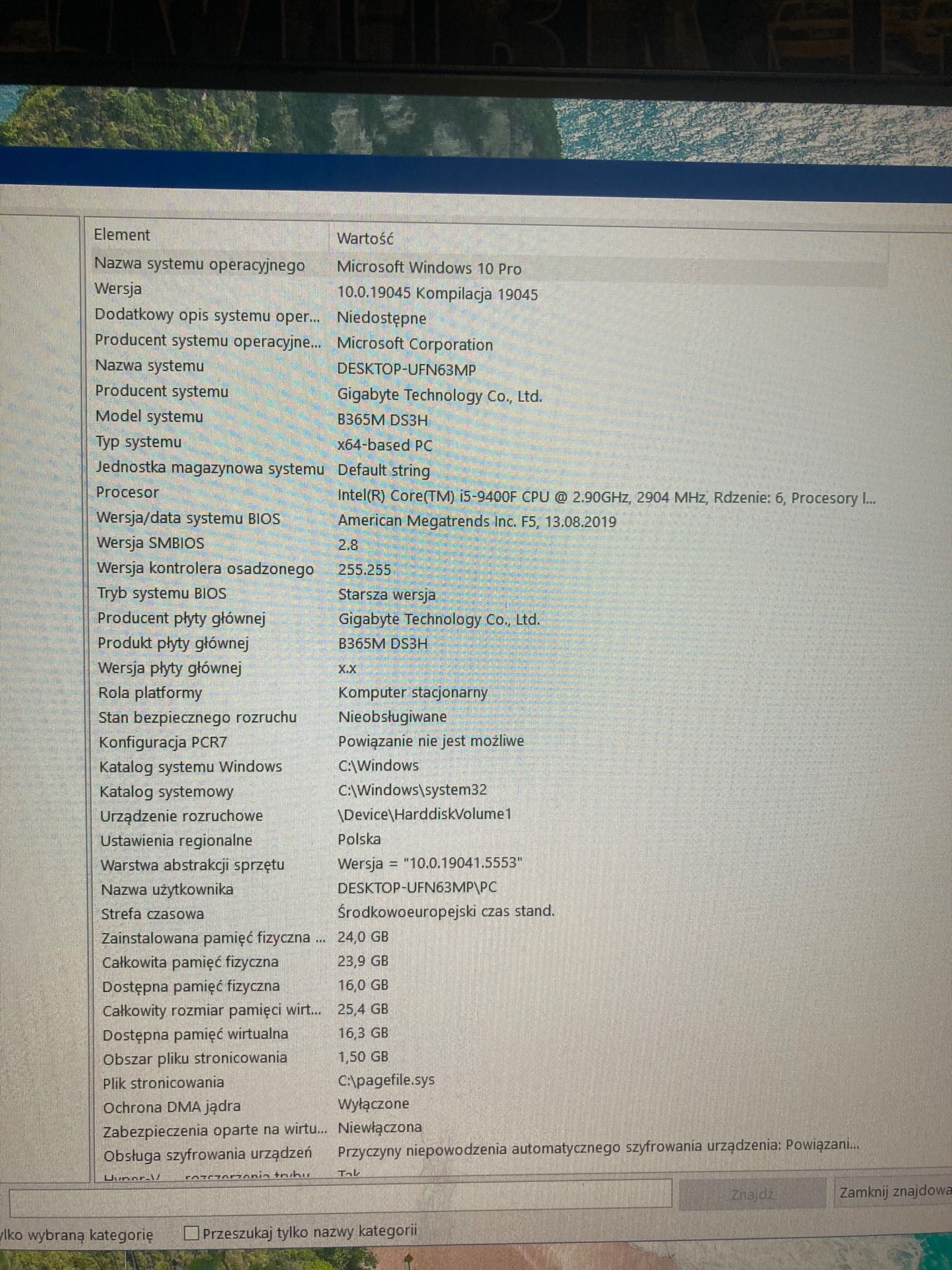 Komputer rtx 3060 12gb i5 9400f