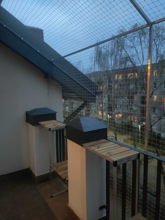 Siatka dla kota, siatka na balkon, taras, przed gołębiami, moskitiery