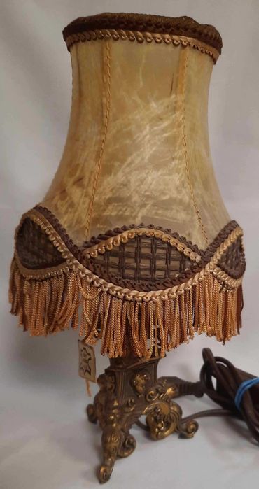 Lampka Nocna z Amorkami Mosiądz